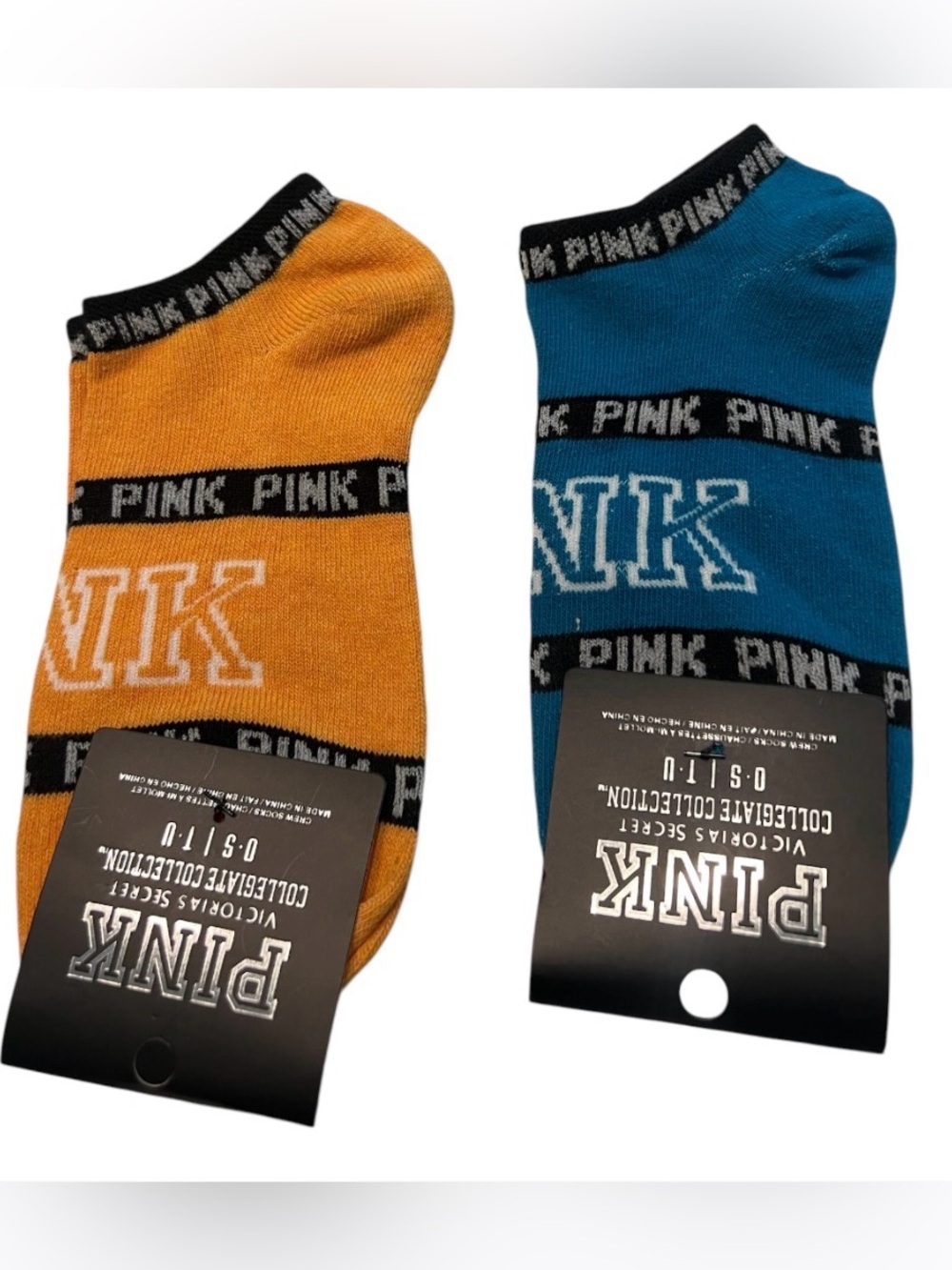 PINK Victoria’s Secret Collegiate Collection Low-Cut Socks 2-Pack NWT